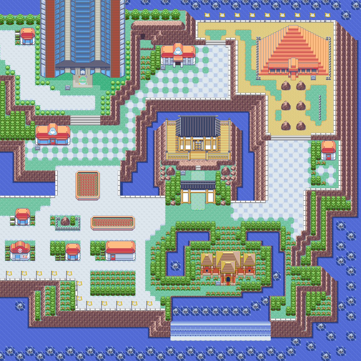 Map guide for the current location