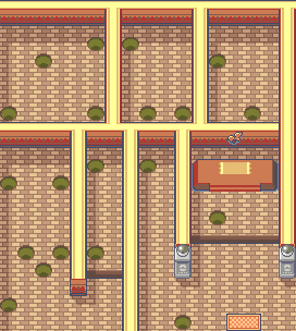 Lavaridge Town Gym 1F map