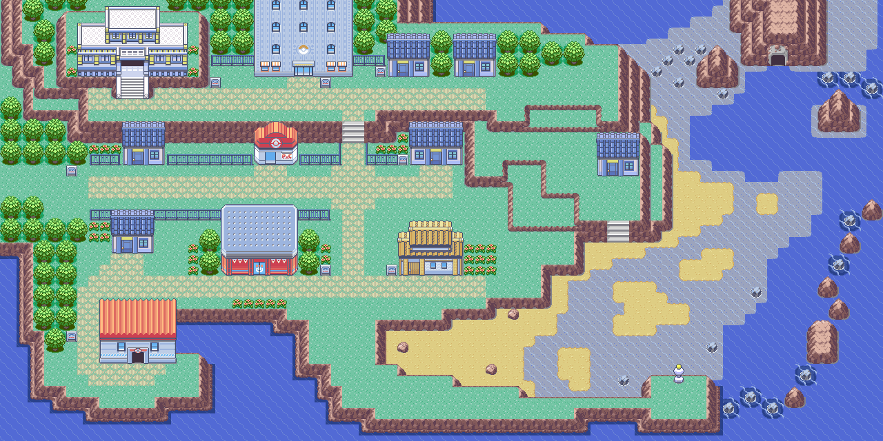 Map guide for the current location