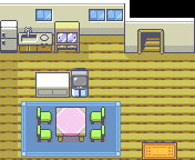 Littleroot Town Brendans House 1F map