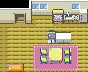 Littleroot Town Mays House 1F map