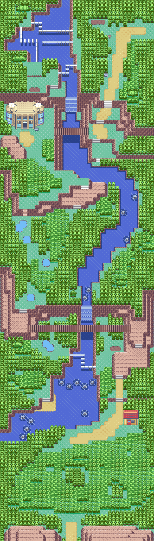 Map guide for the current location