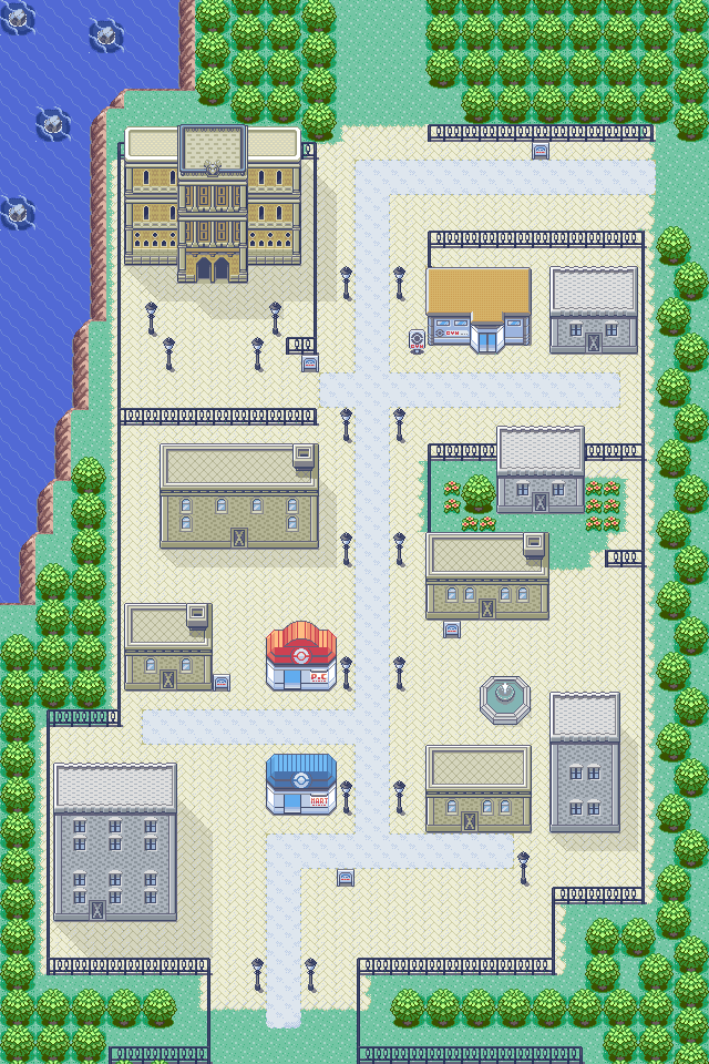 Map guide for the current location