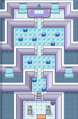 Sootopolis City Gym 1F map
