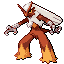 Shiny Blaziken sprite
