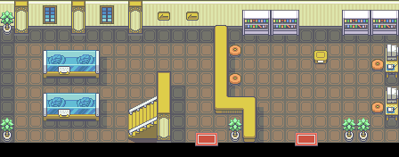 Pewter City Museum 1F map