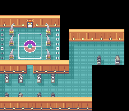 Pokemon League Lances Room map