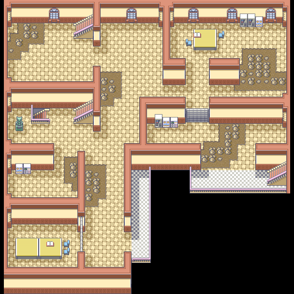Pokemon Mansion 2F map