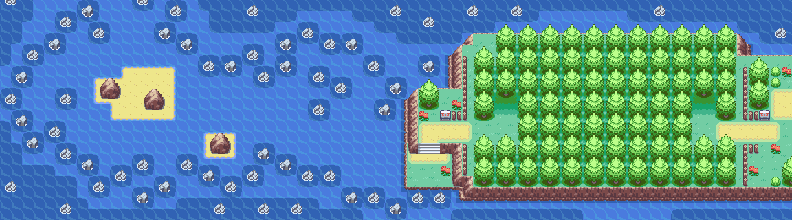 Six Island Green Path map