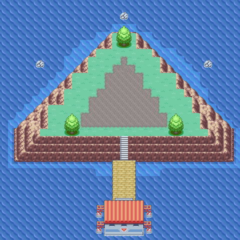 Birth Island Exterior map