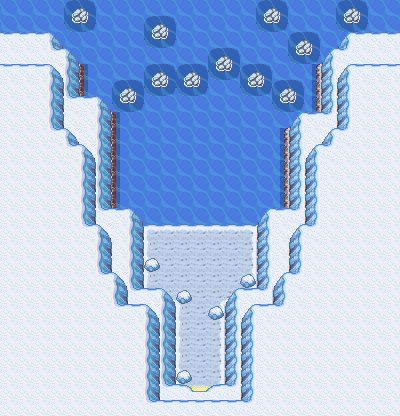Four Island Icefall Cave Back map
