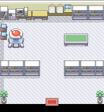 Pallet Town Professor Oak's Lab map