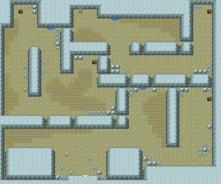 Rock Tunnel 1F map
