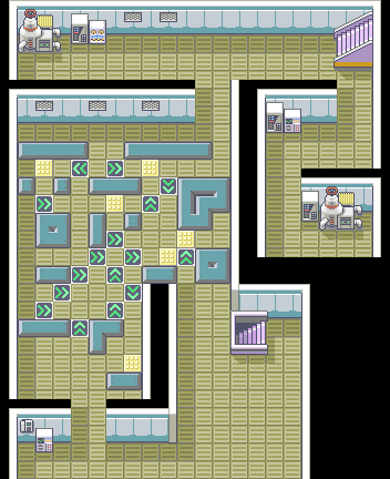Rocket Hideout B3F map