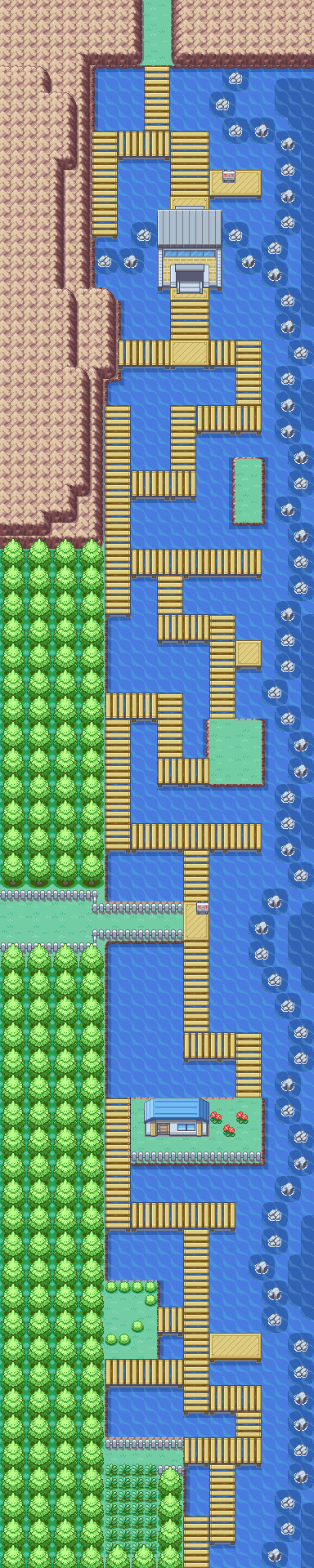 Map guide for the current location