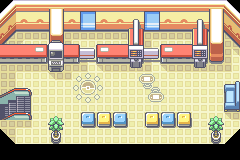 Saffron City Pokemon Center 2F map