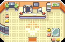 Lavaridge Town Pokemon Center 1F map