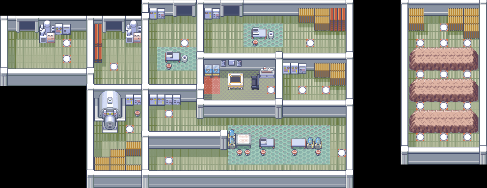 Magma Hideout B1F map