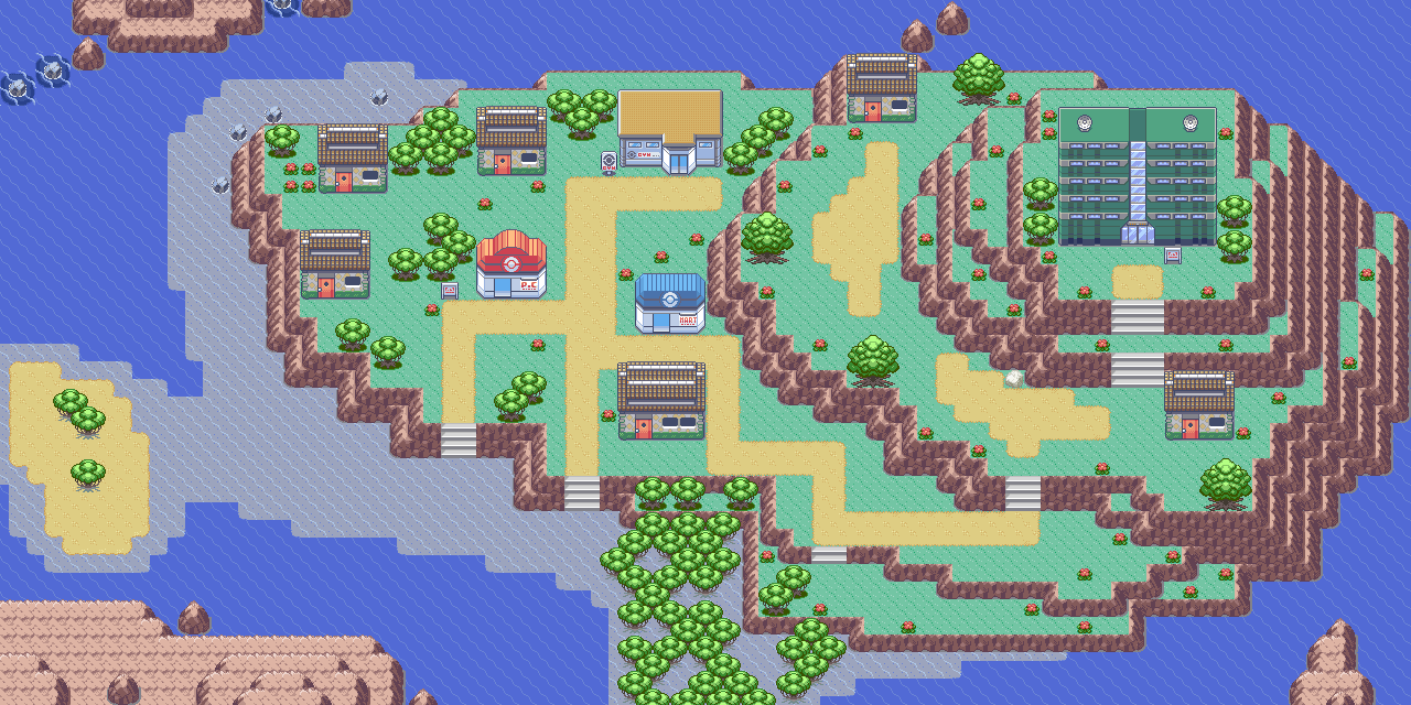 Map guide for the current location