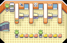 Oldale Town Pokemon Center 2F map