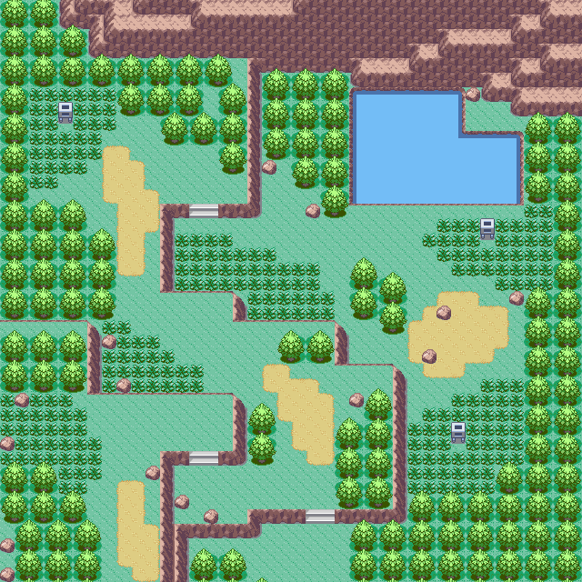 Map guide for the current location