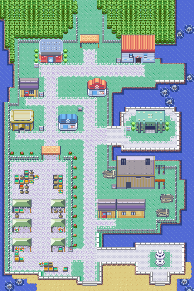 Map guide for the current location