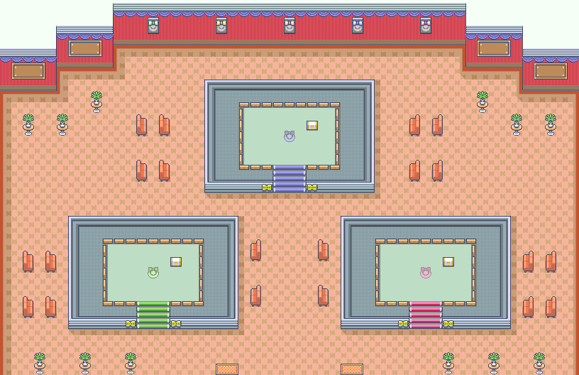 Lilycove City Contest Hall map