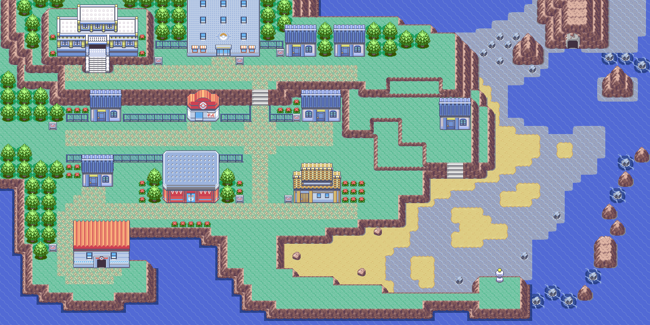 Map guide for the current location