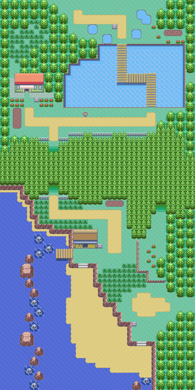 Map guide for the current location