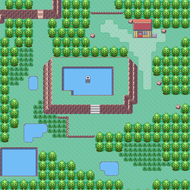 Map guide for the current location
